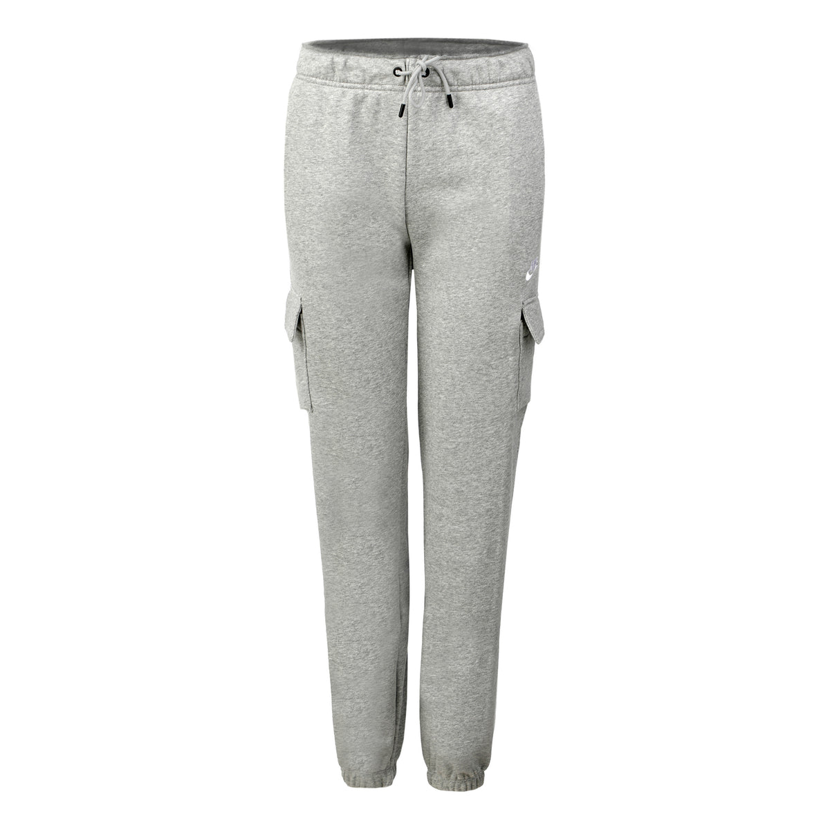 Nike Essential Fleece Medium-Rise Cargo Träningsbyxa Damer - grå, vit