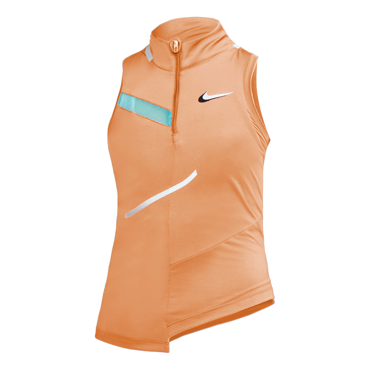 Nike Court Dri-Fit Linne Damer - orange, flerfärgad