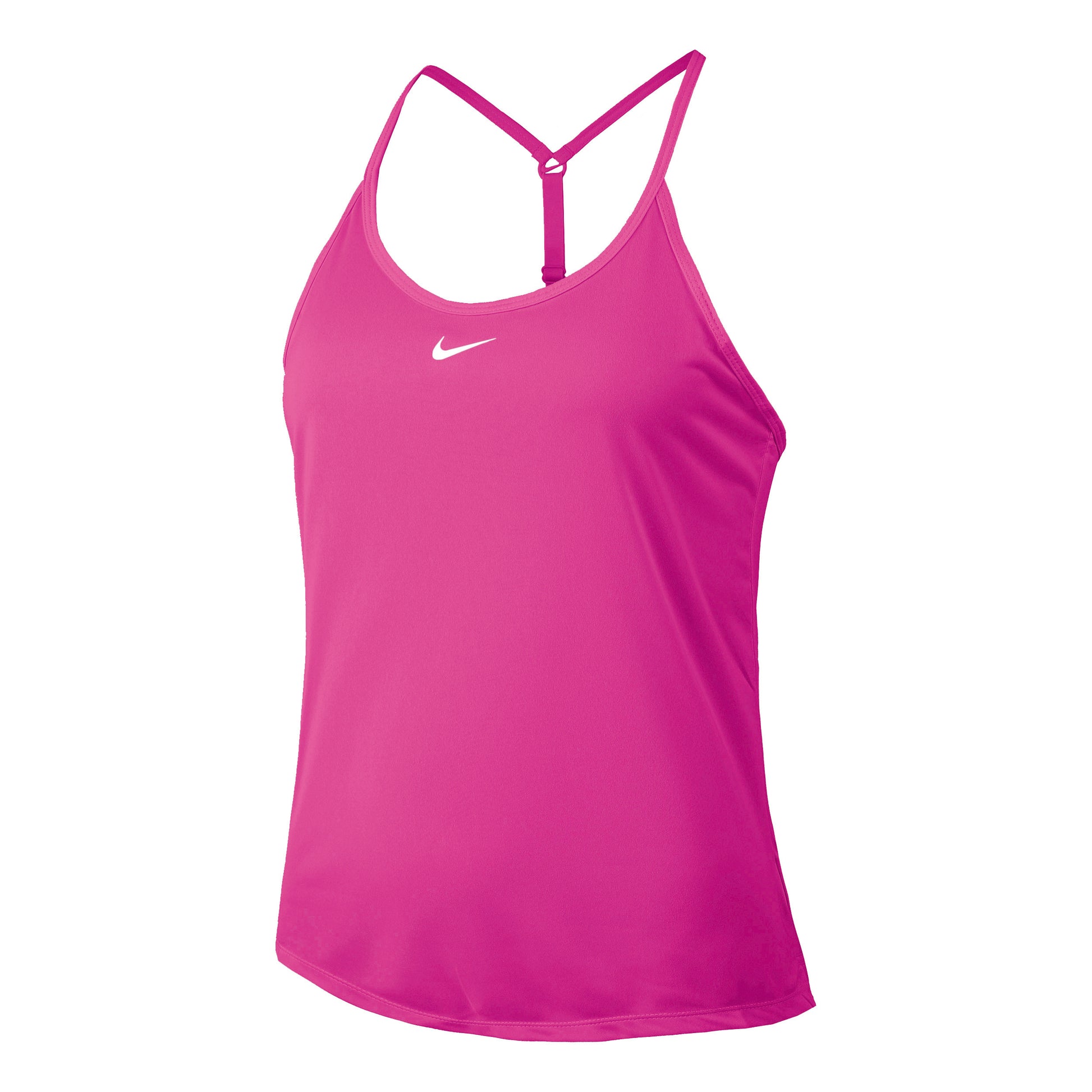 Nike Dri-Fit One Elstka STD Linne Damer - pink, vit