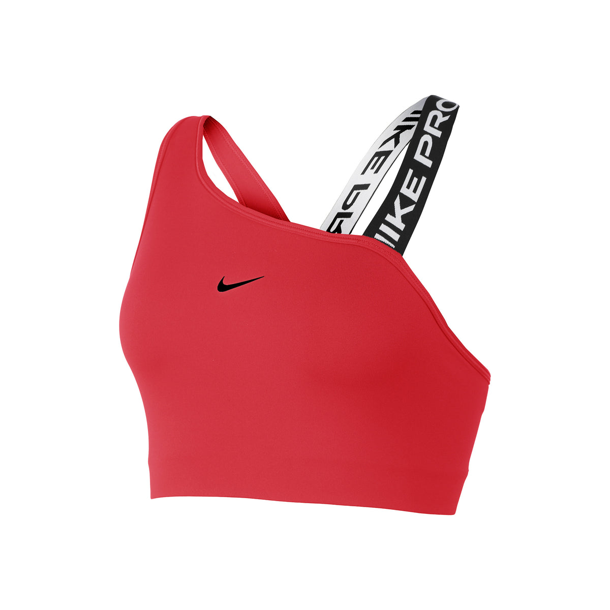 Nike Dri-Fit Swoosh Sport-behå Damer - röd, svart