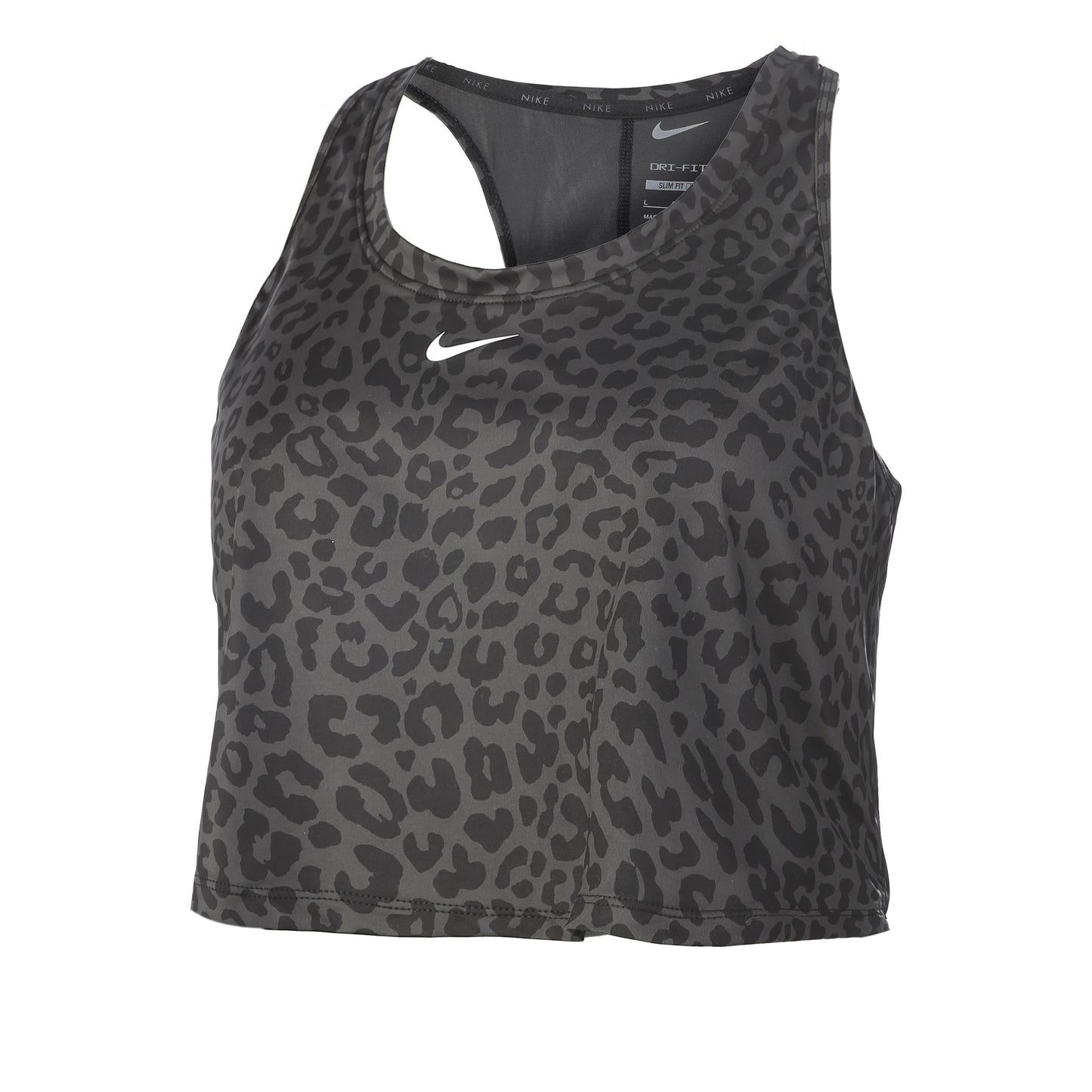 Nike Dri-Fit One Slim Leopard Linne Damer - grå, svart