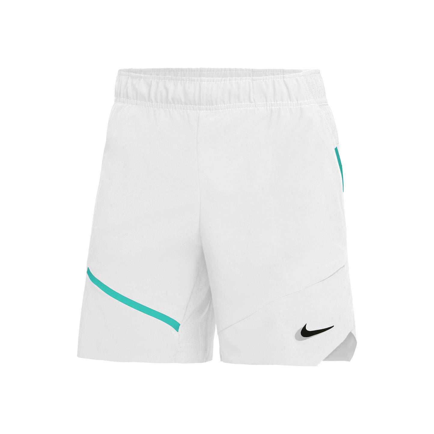 Nike Court Slam Shorts Herrar - vit, turkos