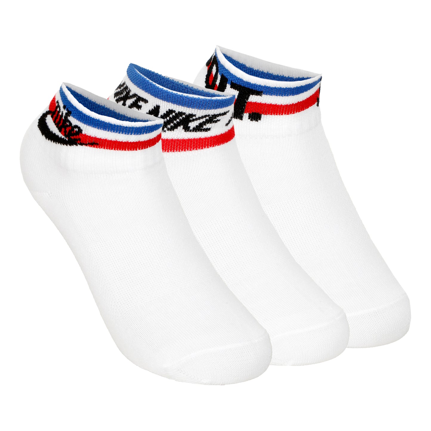 Nike Ankle Essential Tennisstrumpor 3-pack Unisex - vit, flerfärgad