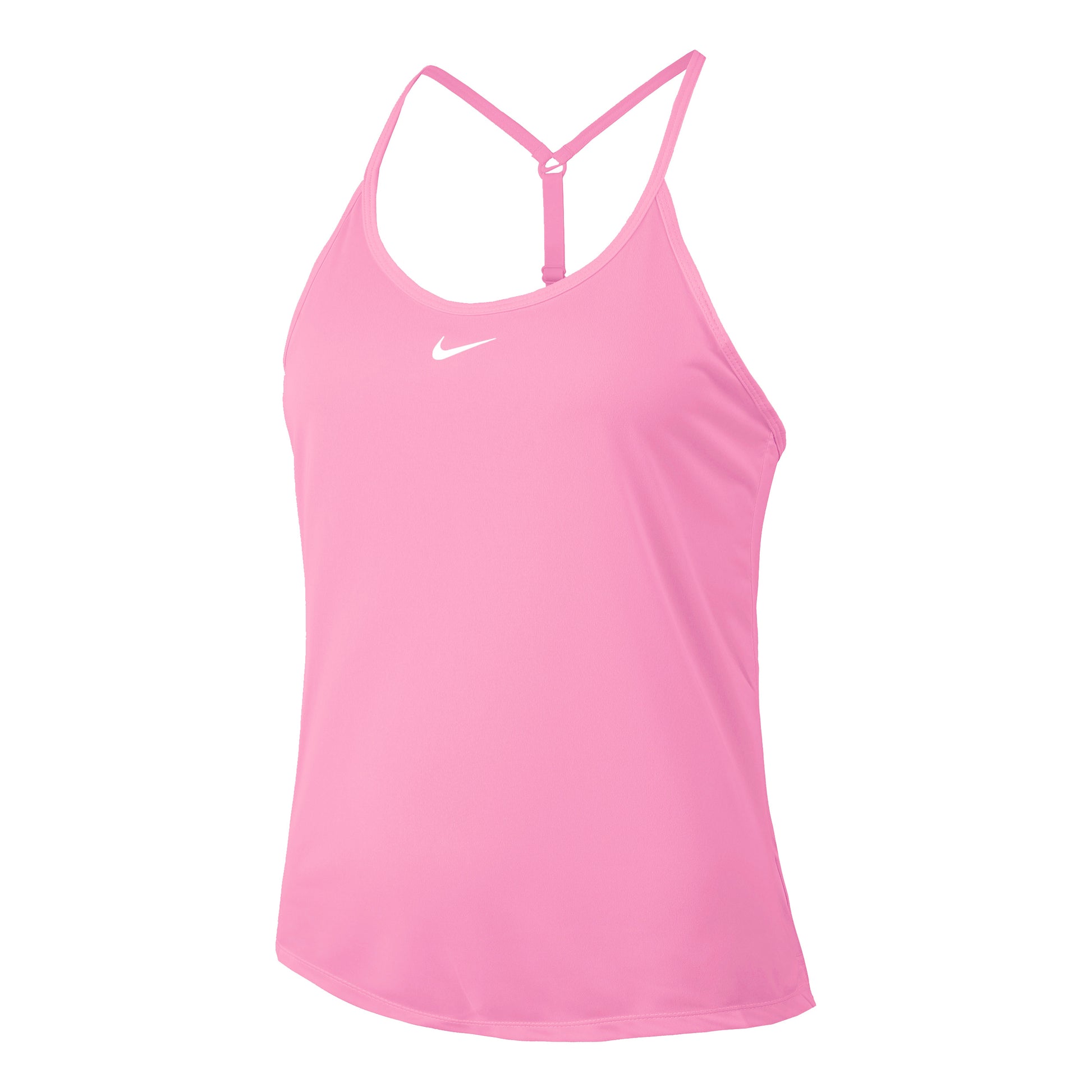 Nike Dri-Fit One Elstka STD Linne Damer - rosa, vit