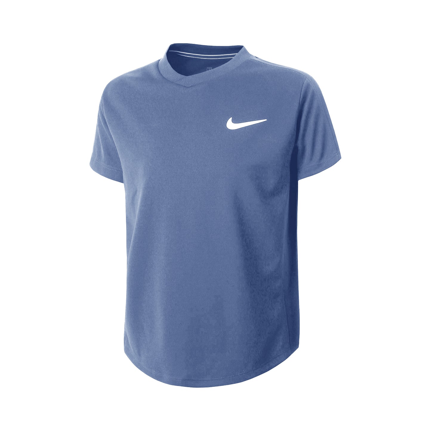 Nike Court Dri-Fit T-shirt Pojkar - blågrå, vit