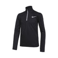 Dri-Fit Poly+ 1/4 Zip Långärmat Pojkar - svart,