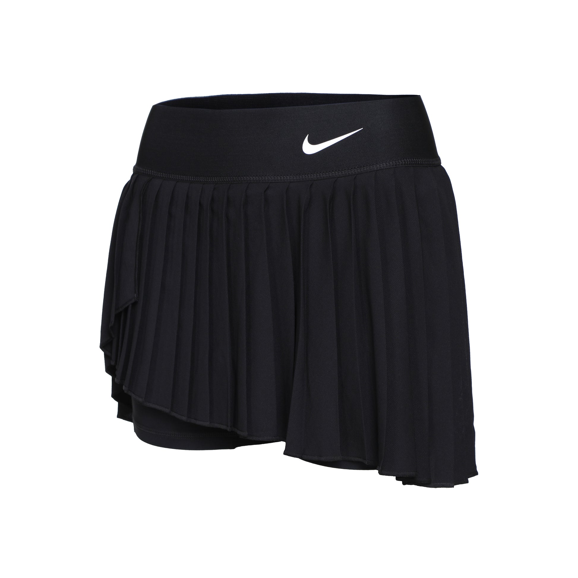 Nike Dri-Fit Court Pleated Kjol Damer - svart, vit