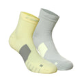 Dri-Fit Multiplier No-Show Socks Löparsockor 2-pack Unisex - grå, gul