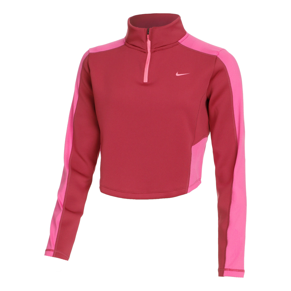 Nike Dri-Fit Half-Zip Långärmat Damer - röd, pink