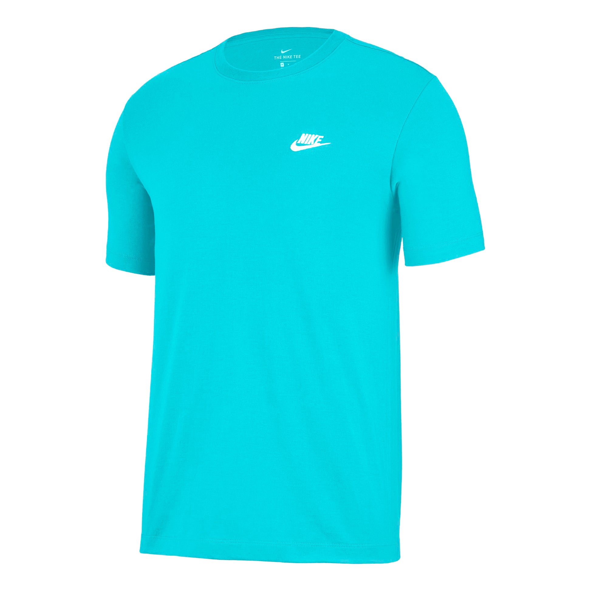 Nike Sportswear Club T-shirt Herrar - turkos, vit