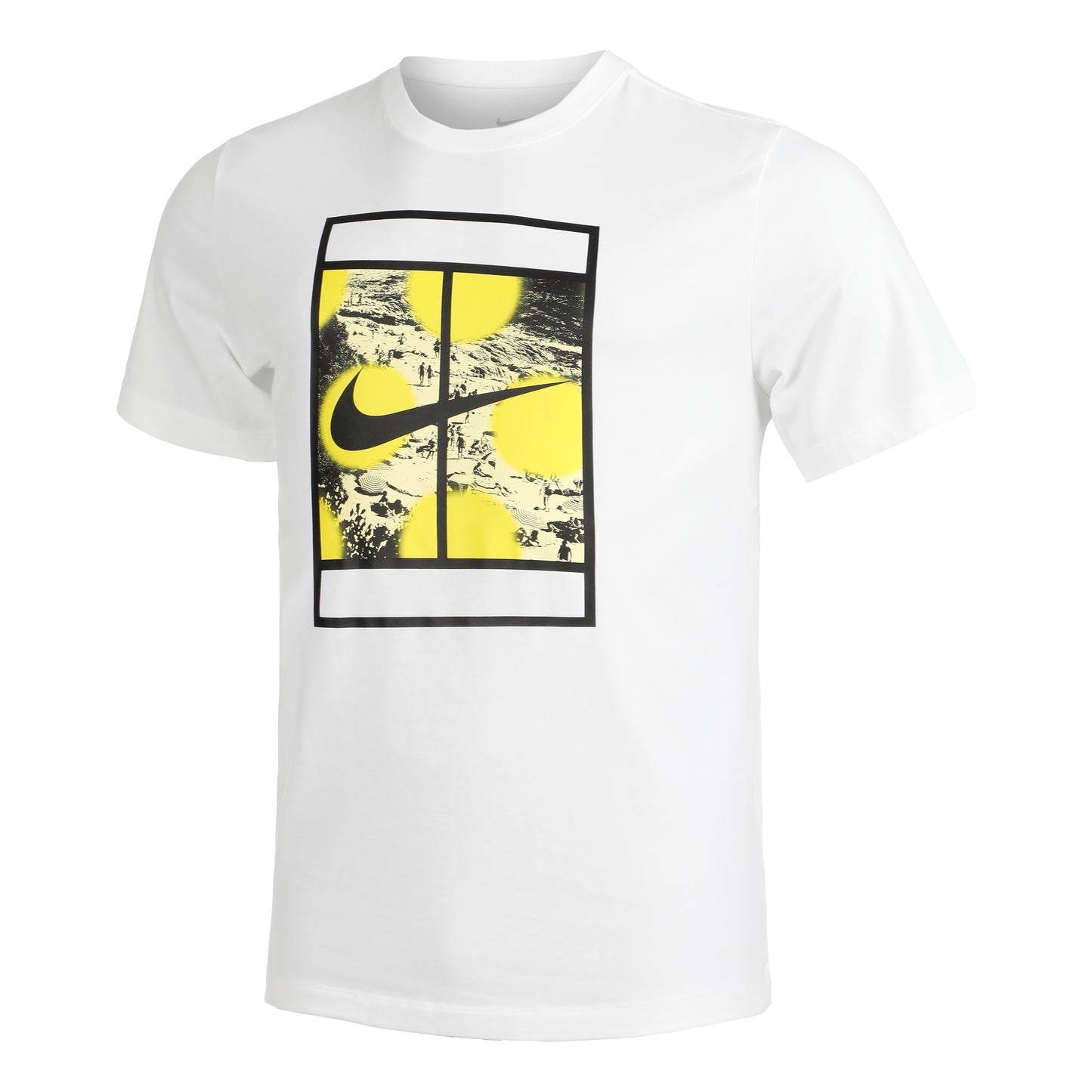 Nike Court Heritage RG T-shirt Herrar - vit, flerfärgad