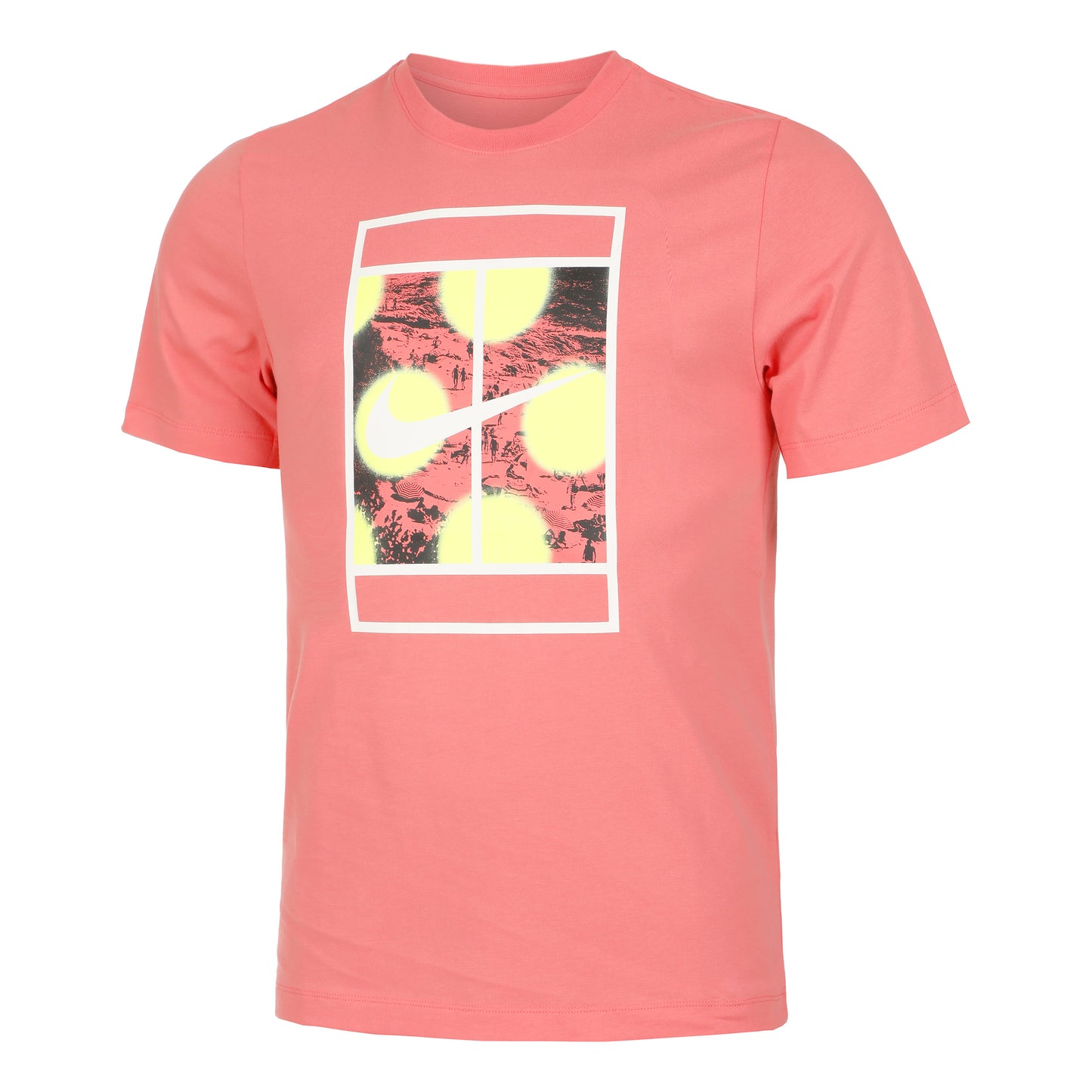 Nike Court Heritage RG T-shirt Herrar - pink, flerfärgad