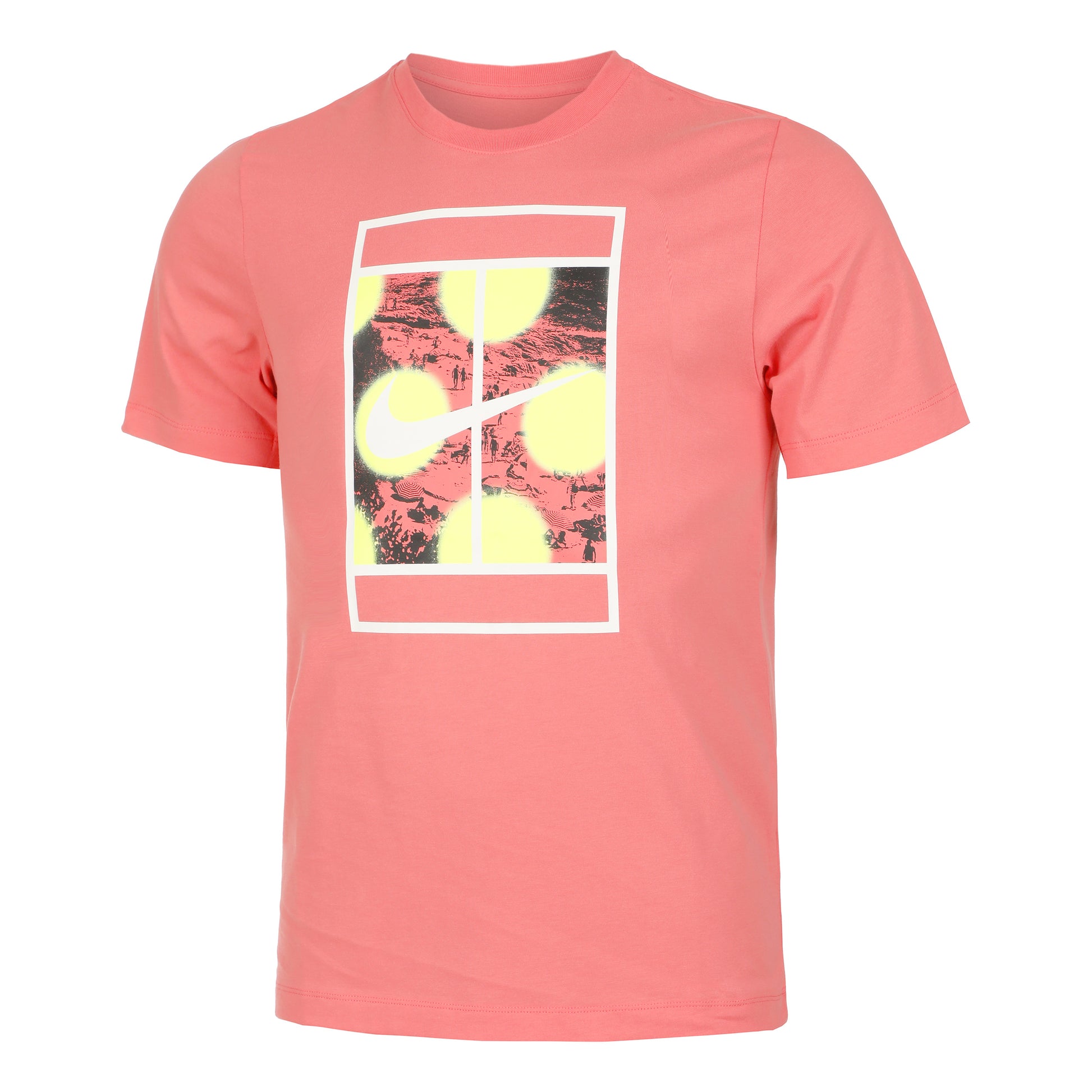Nike Court Heritage RG T-shirt Herrar - pink, flerfärgad