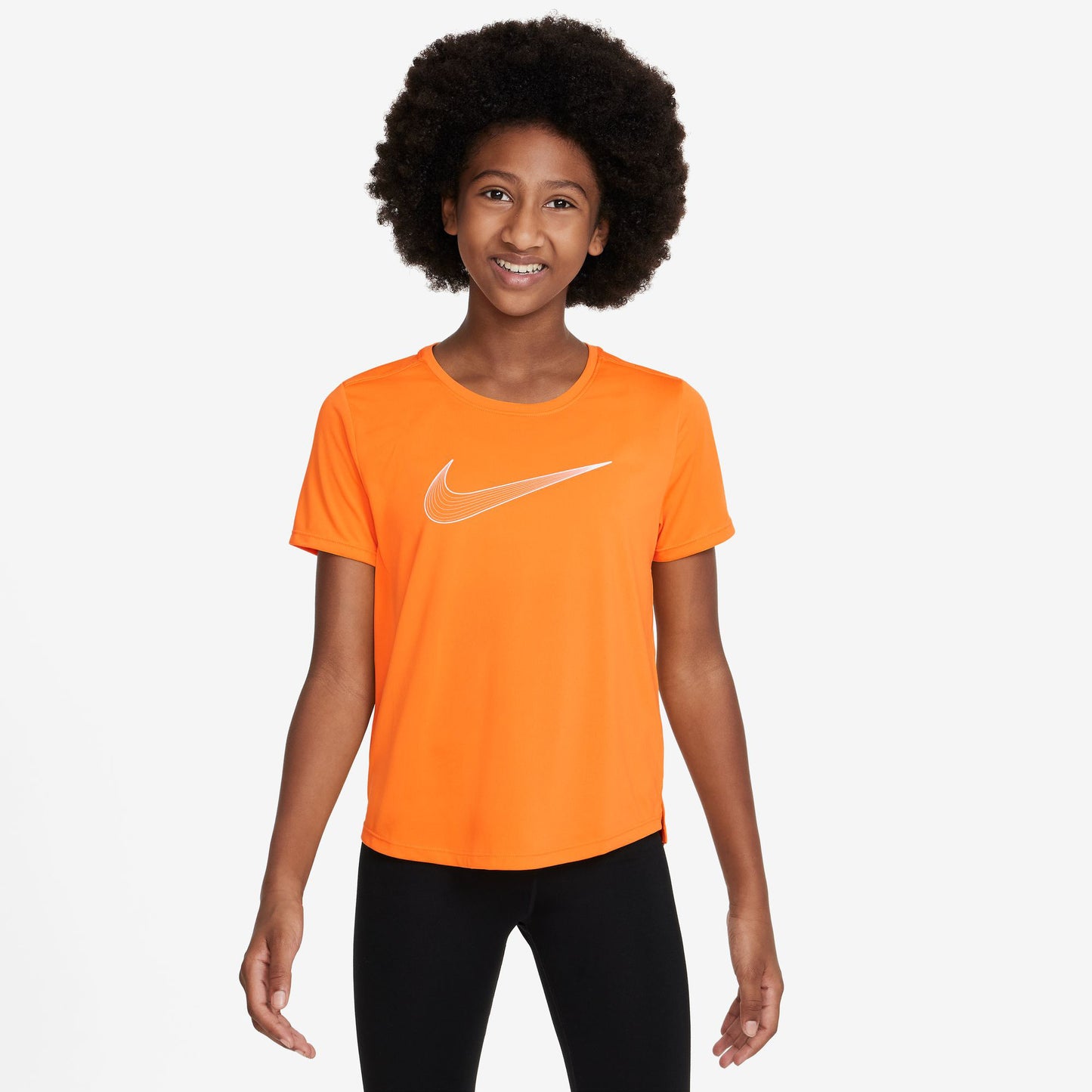 Nike Dri-Fit One GX T-shirt Flickor - orange,