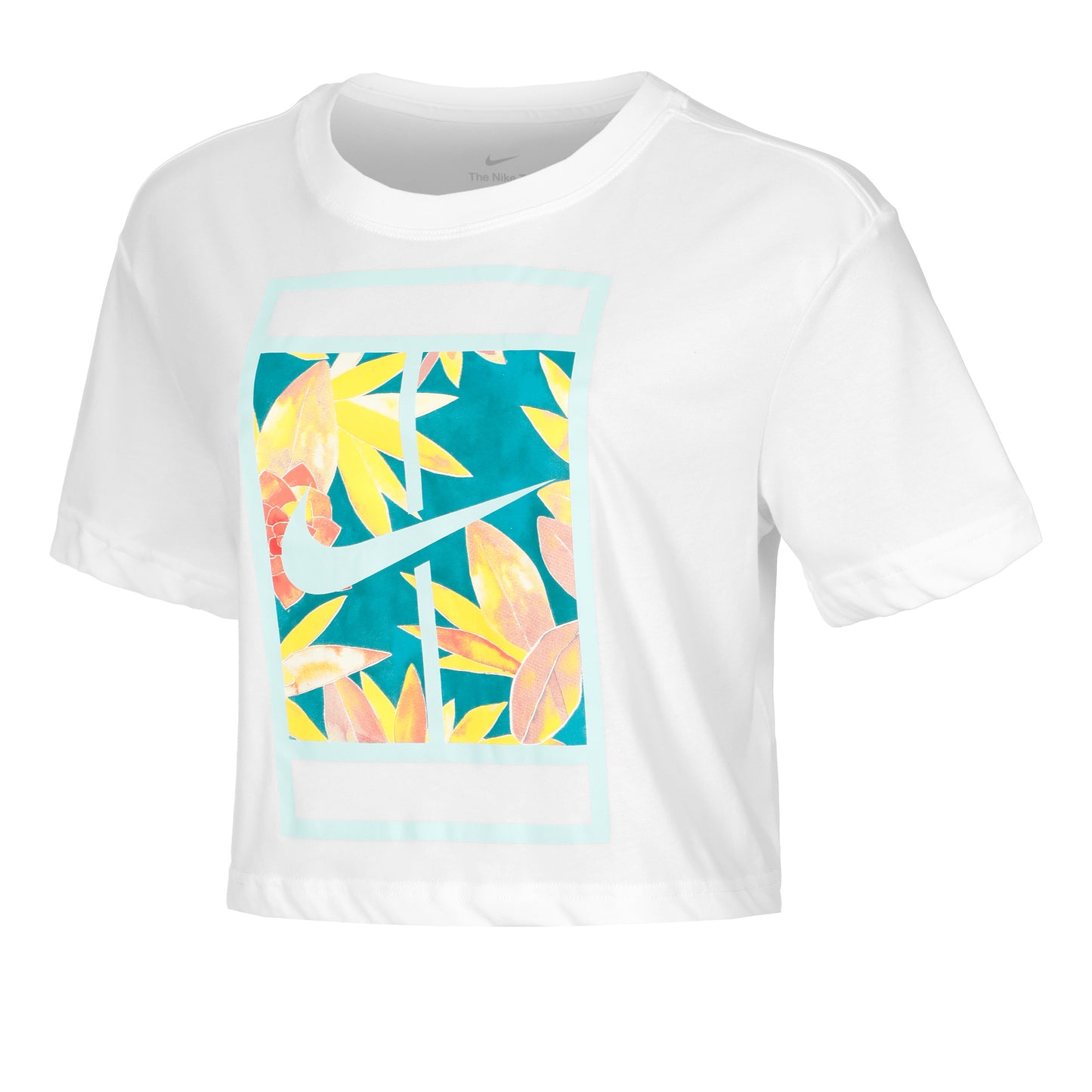 Nike Dri-Fit Slam Crop T-shirt Damer - vit, flerfärgad
