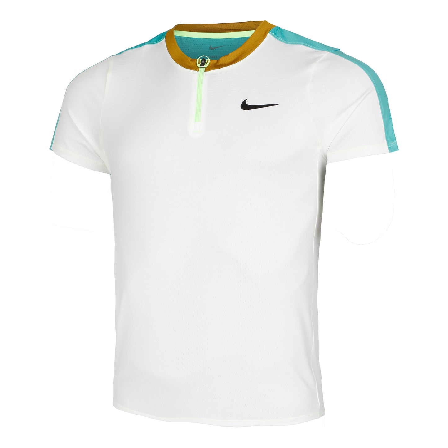 Nike Dri-Fit Court Polo Herrar - vit, turkos
