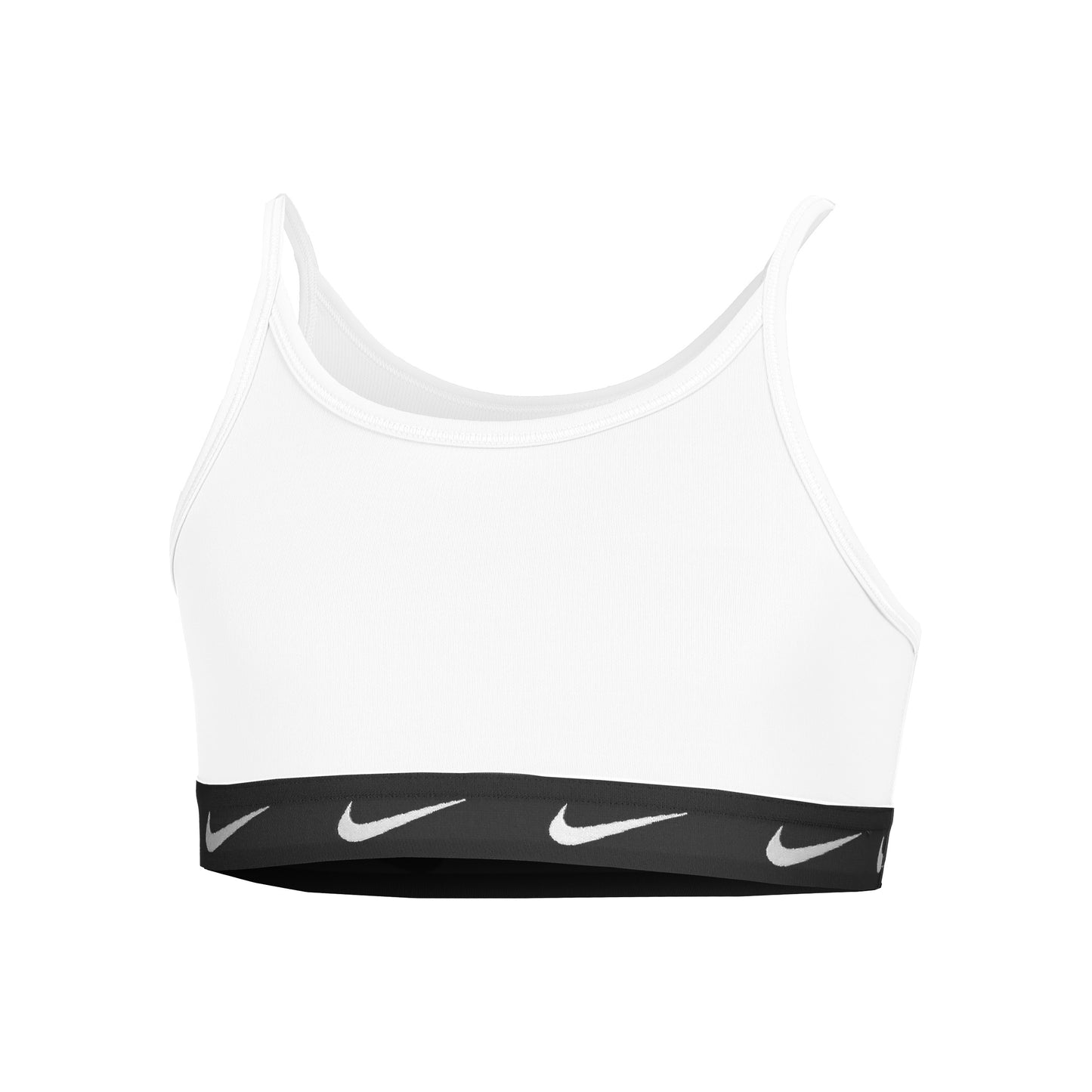 Nike Dri-Fit One Big Sport-behå Flickor - vit, svart
