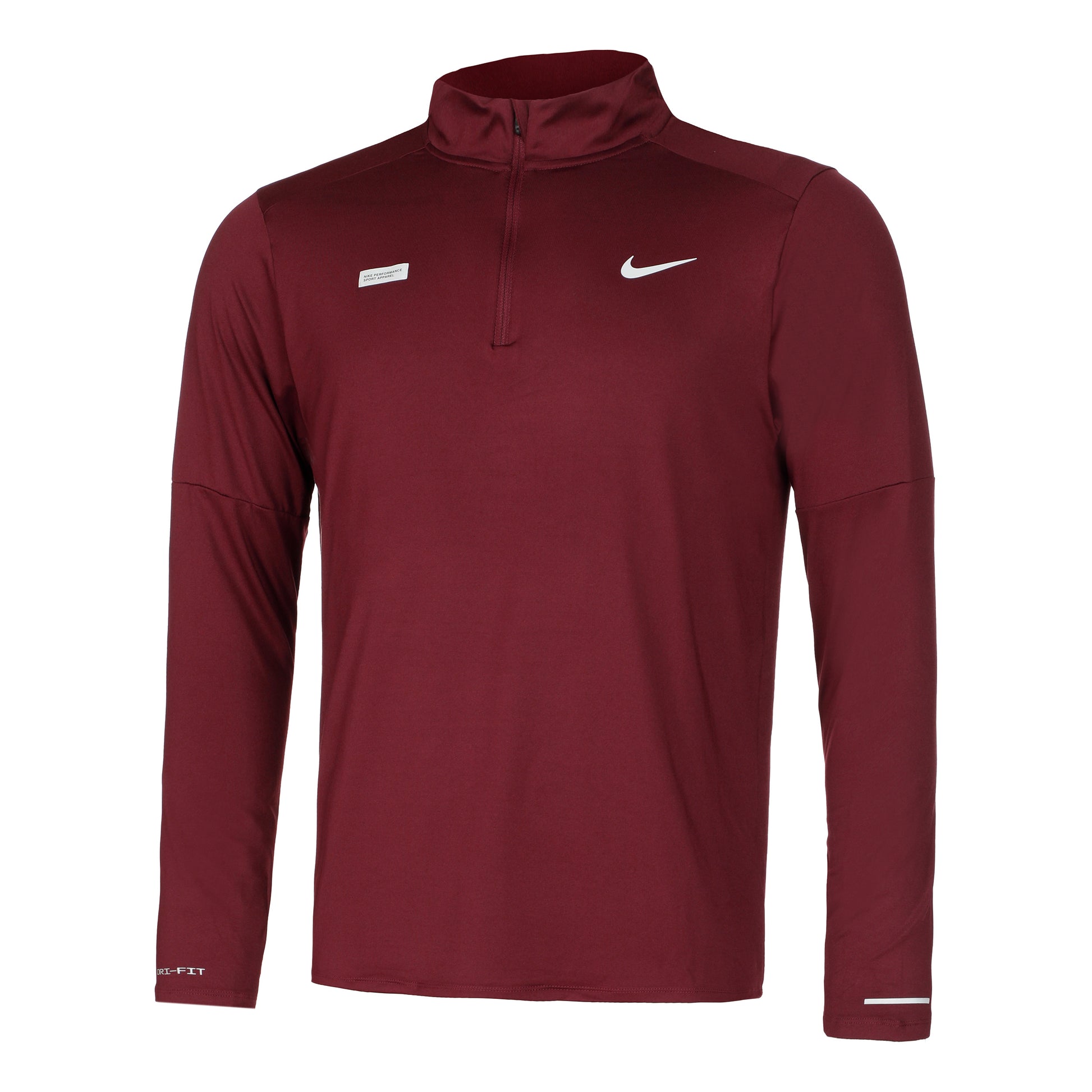Nike Dri-FIT Element Flash Half-Zip Löpartröja Herrar - röd, silver