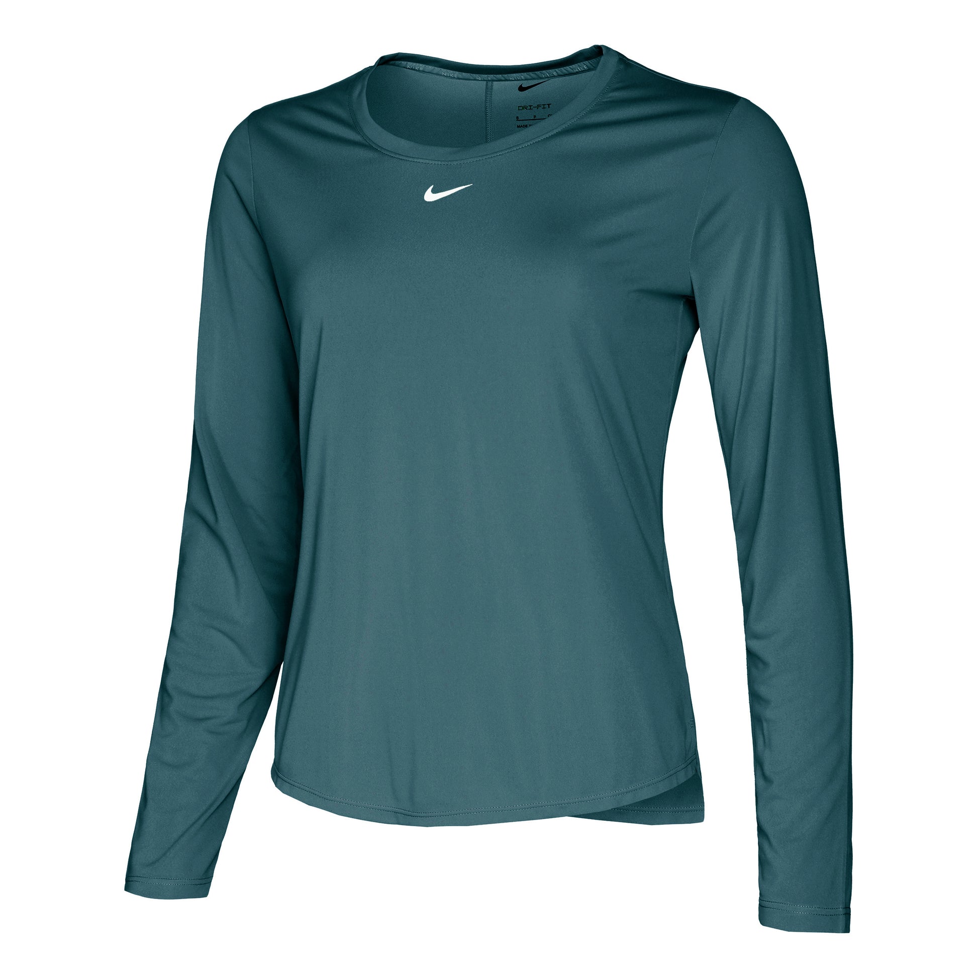 Nike Dri-Fit One Standard Långärmat Damer - grön, vit