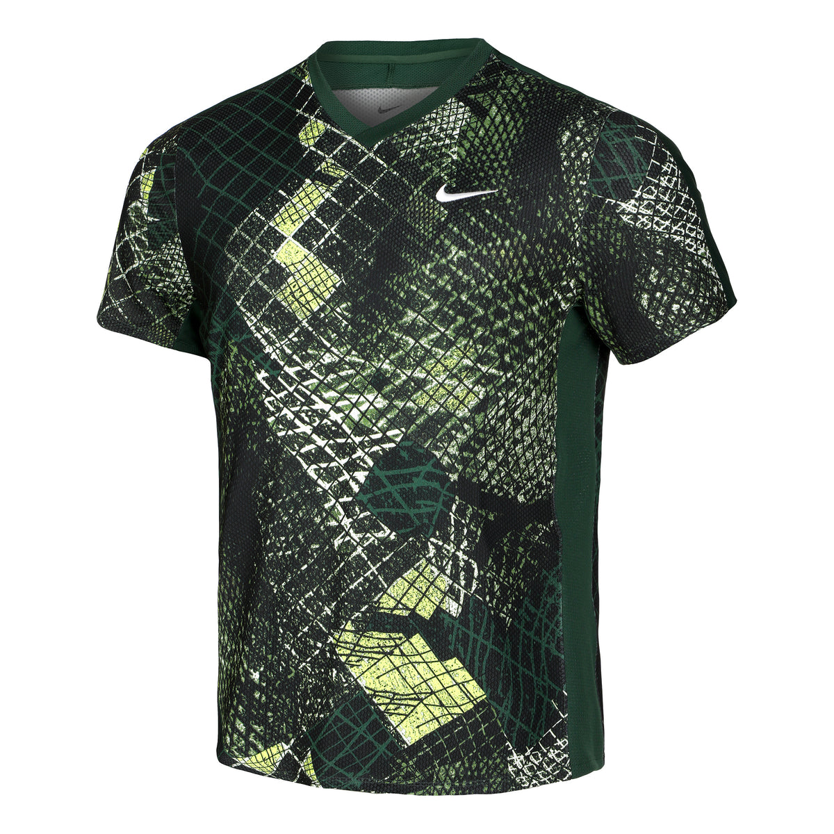 Nike Dri-Fit Court Novelty T-shirt Herrar - mörkgrön, flerfärgad