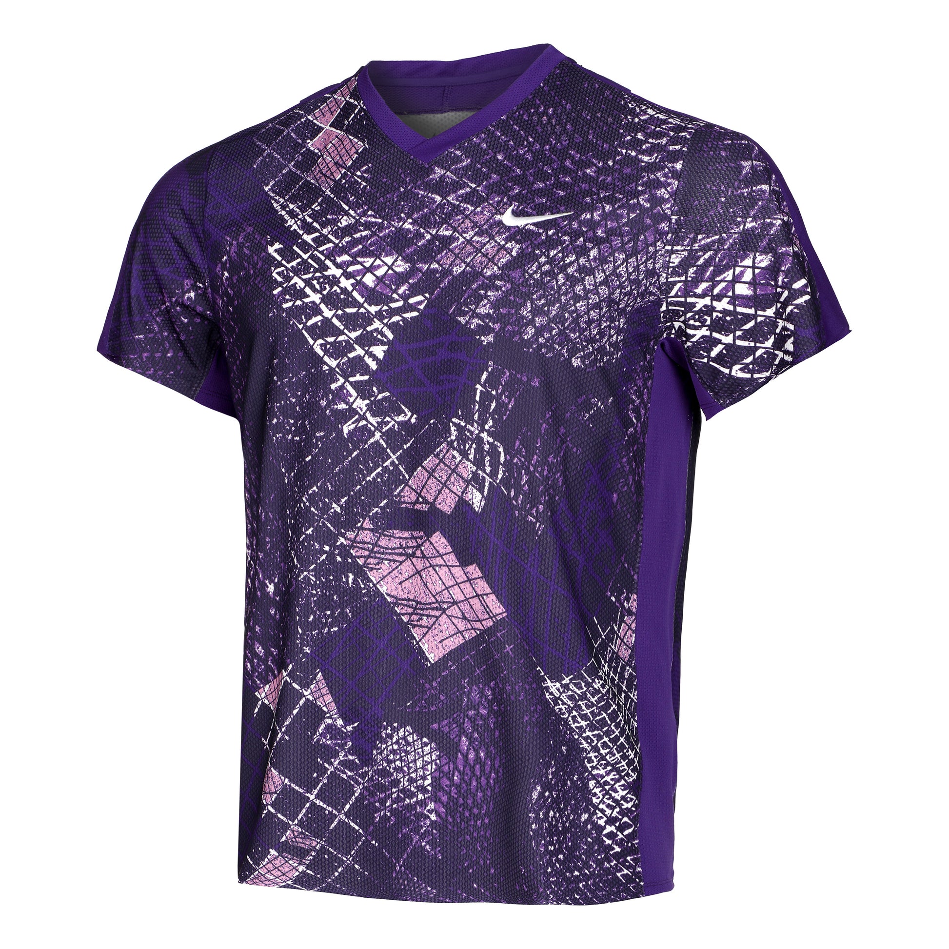 Nike Dri-Fit Court Novelty T-shirt Herrar - lila, flerfärgad