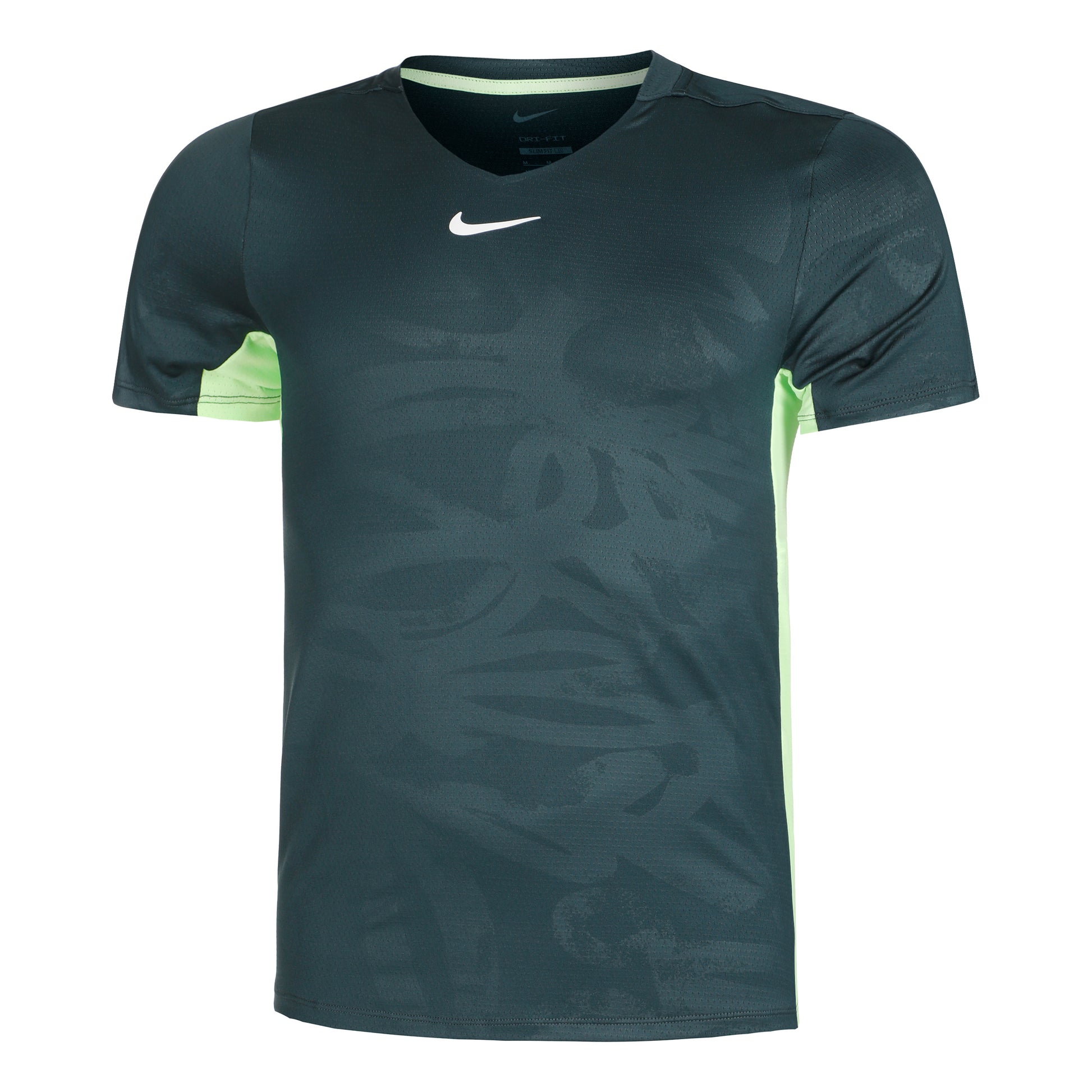 Nike Dri-Fit Court Printed T-shirt Herrar - grön, lime