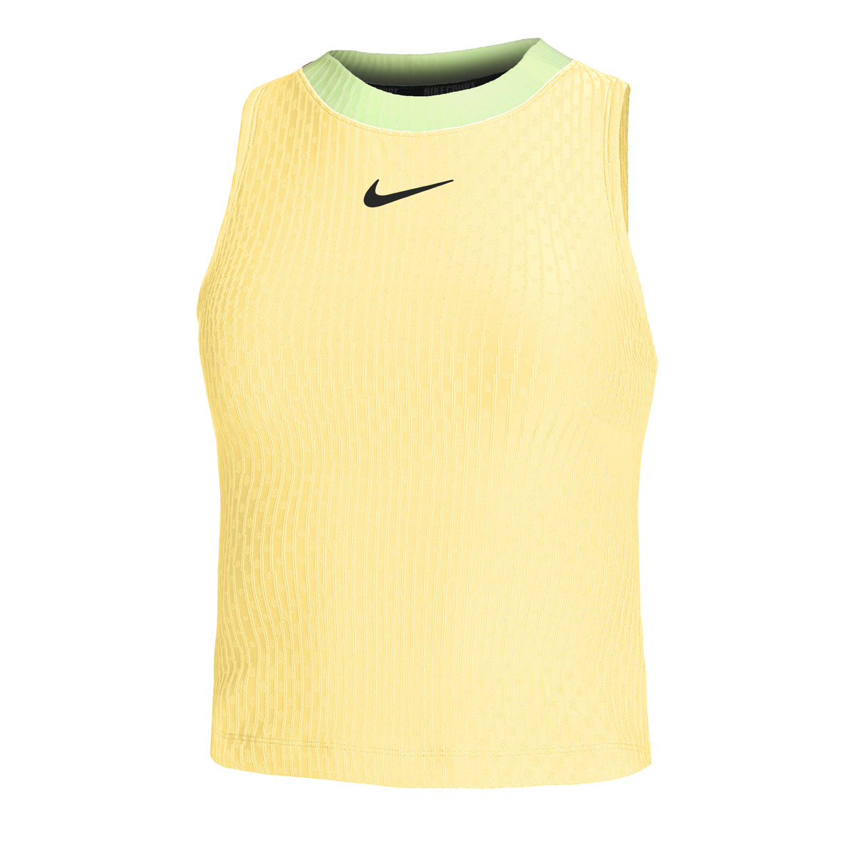 Nike Court Dri-Fit Slam Linne Damer - citrongul,