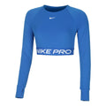 Pro Dri-Fit 365 Crop Långärmat Damer - blå,
