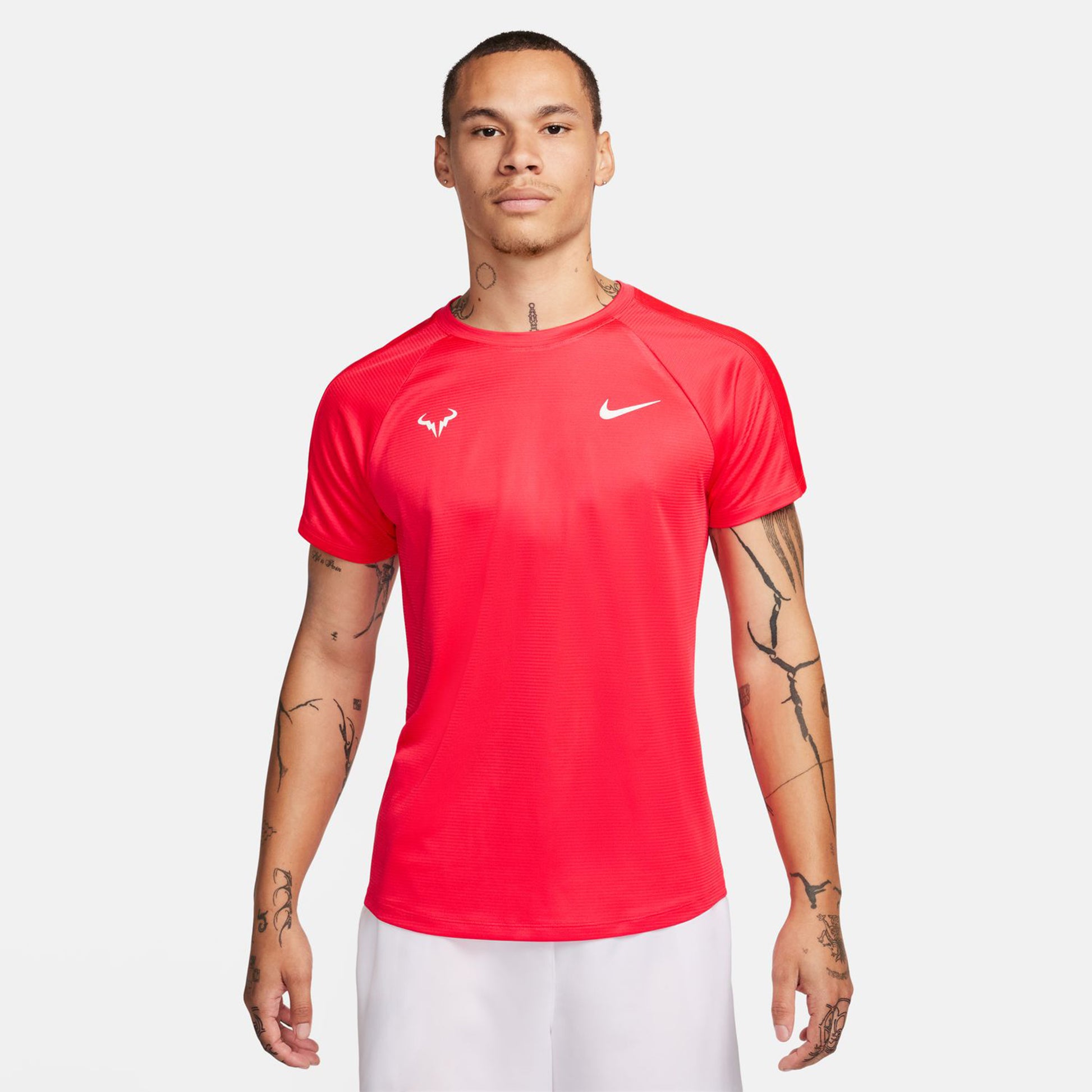 Nike Dri-Fit RAFA MNK Challenger T-shirt Herrar - mörkröd,