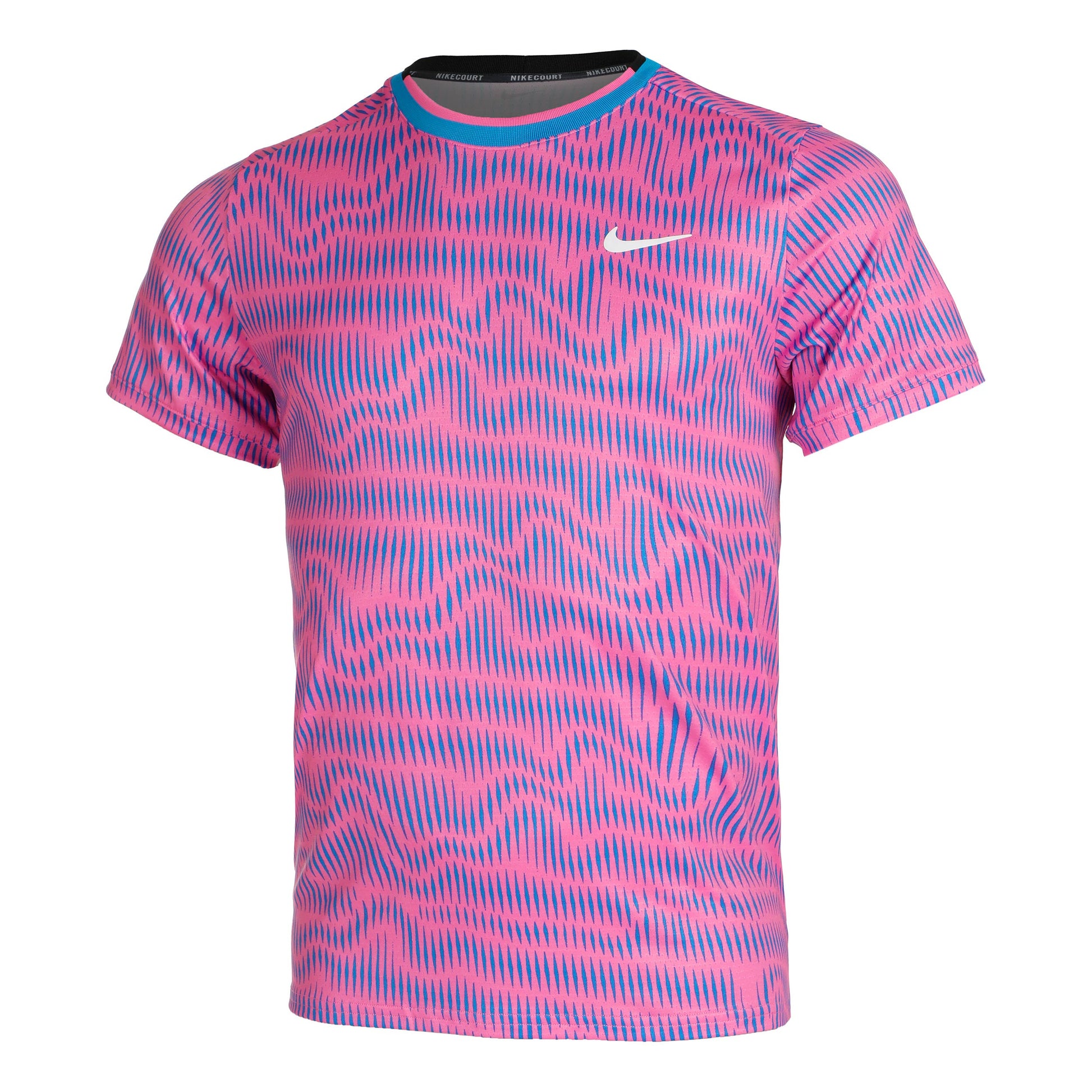 Nike Court Dri-Fit Advantage Print T-shirt Herrar - pink, blå