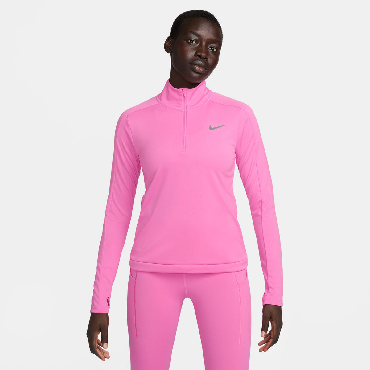 Nike Dri-Fit Pacer 1/4-Zip Långärmat Damer - pink,