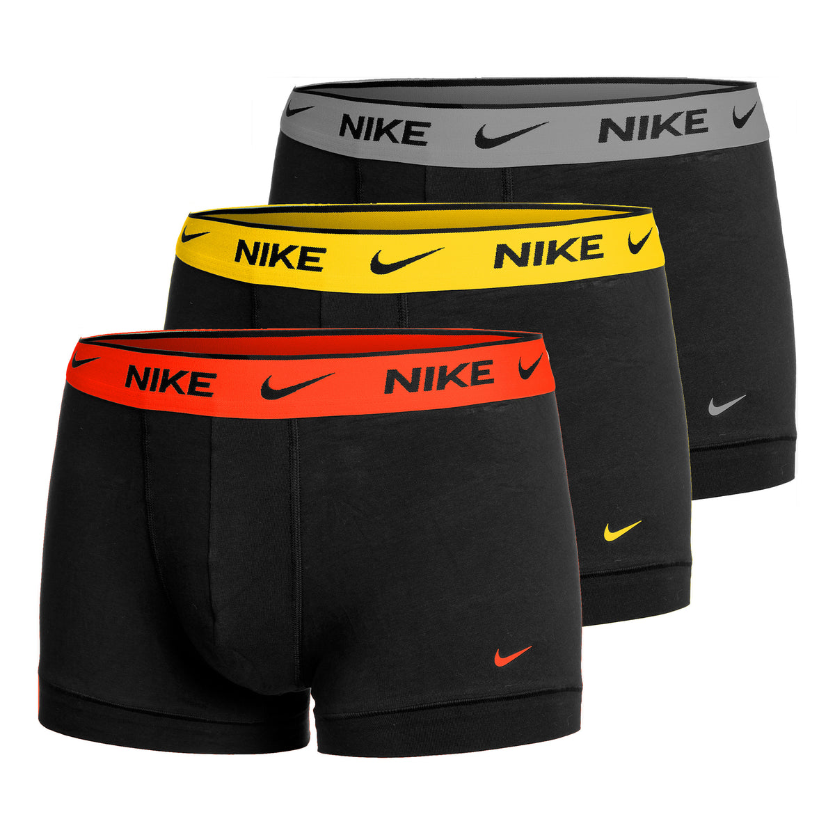Nike E-Day Cotton Stretch Boxershorts 3-pack Herrar - svart, flerfärgad