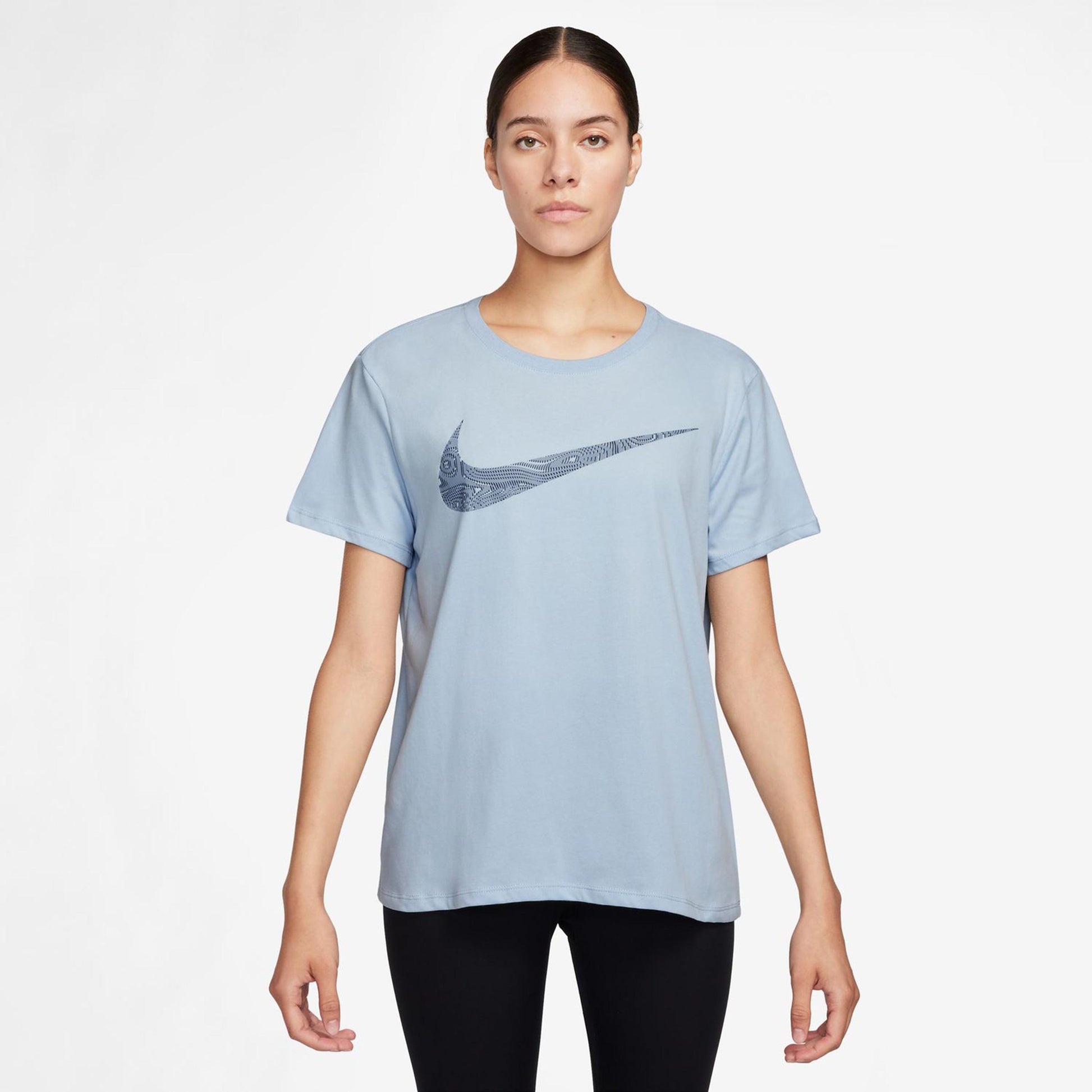 Nike Dri-Fit Slam Short T-shirt Damer-Blågrå
