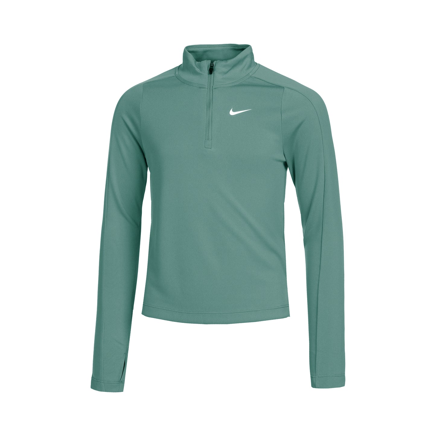 Nike Dri-Fit Half-Zip Långärmat Flickor - mörkgrön,