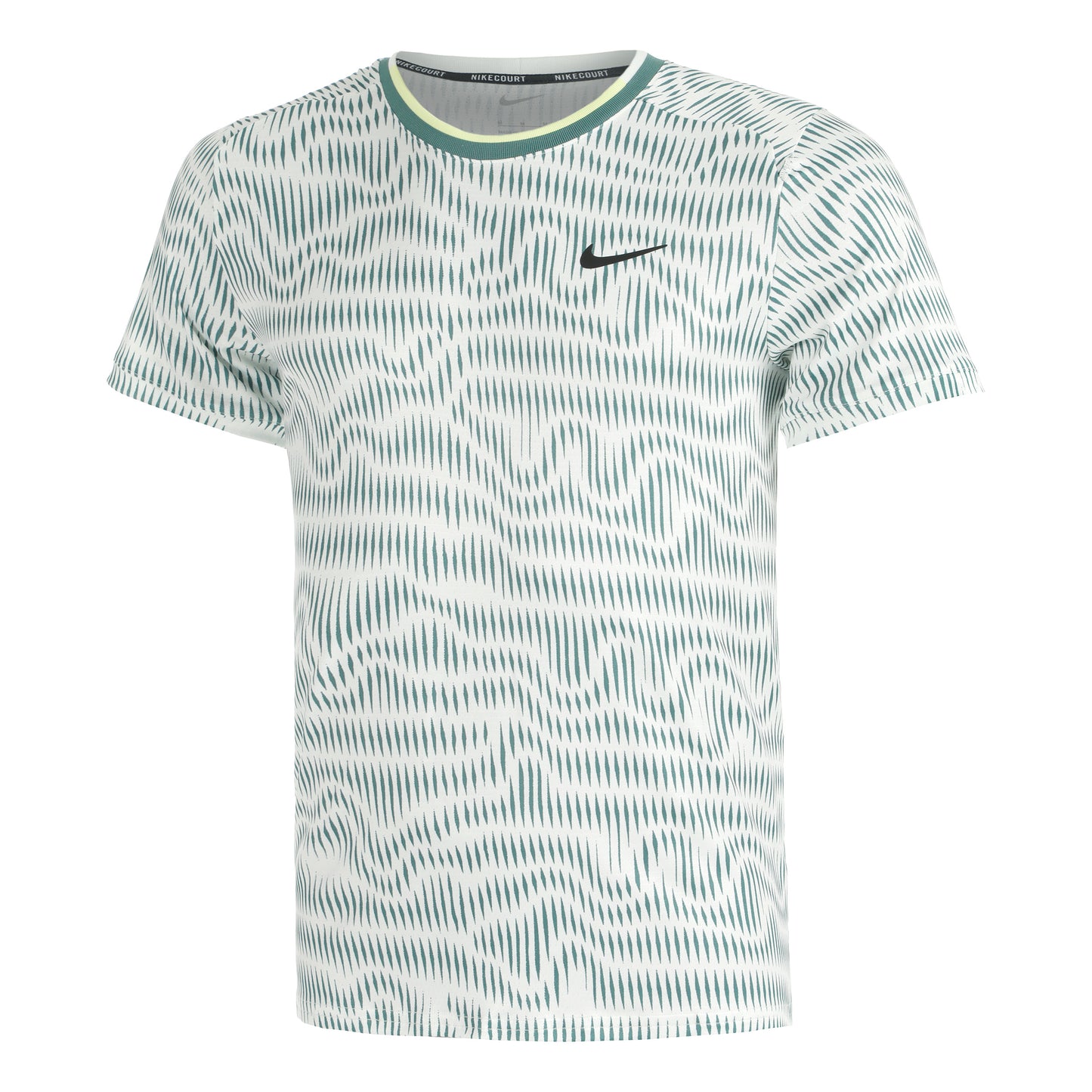 Nike Court Dri-Fit Advantage Print T-shirt Herrar - vit, grön