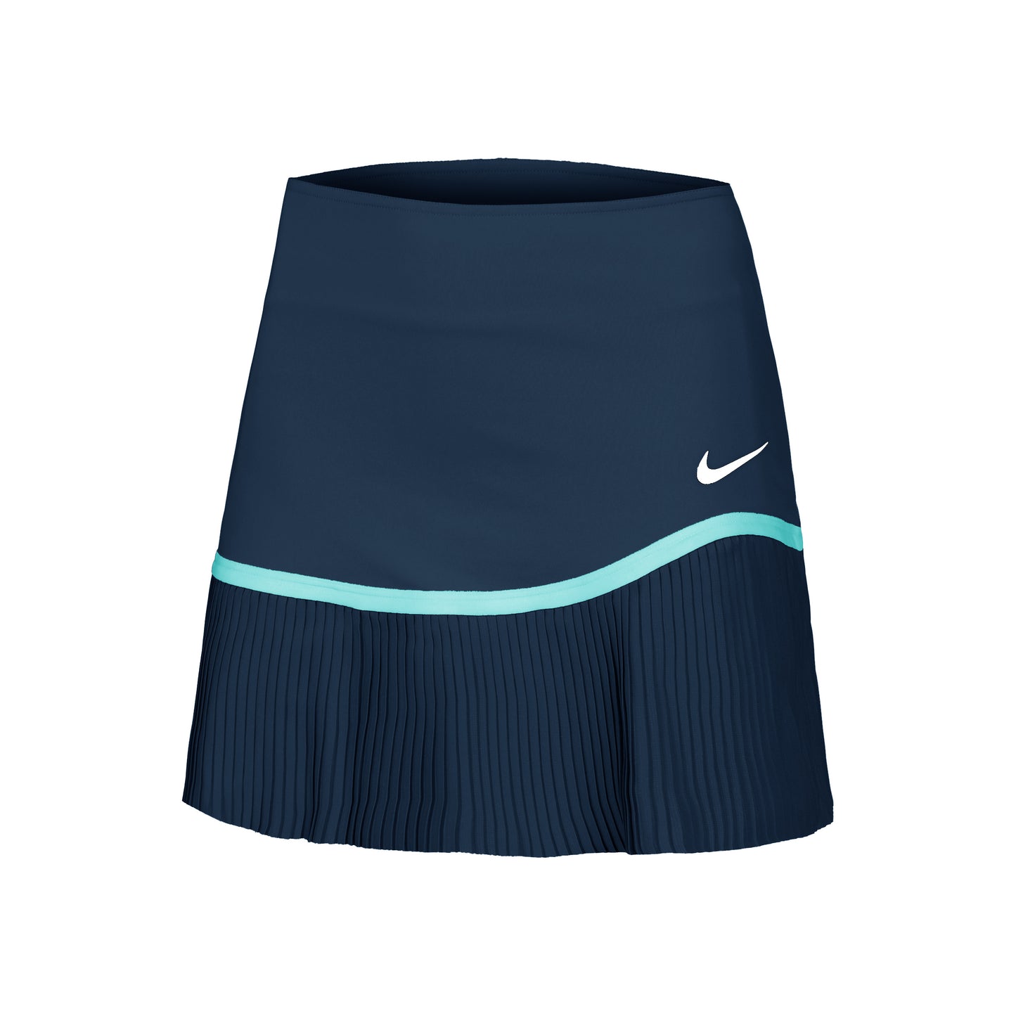 Nike Dri-Fit Advantage Pleated Kjol Damer - mörkblå, turkos