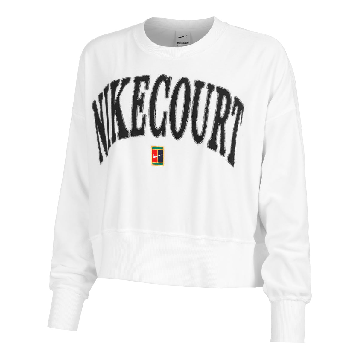 Nike Court Heritage Fleece OOS GFX Tröja Damer - vit,