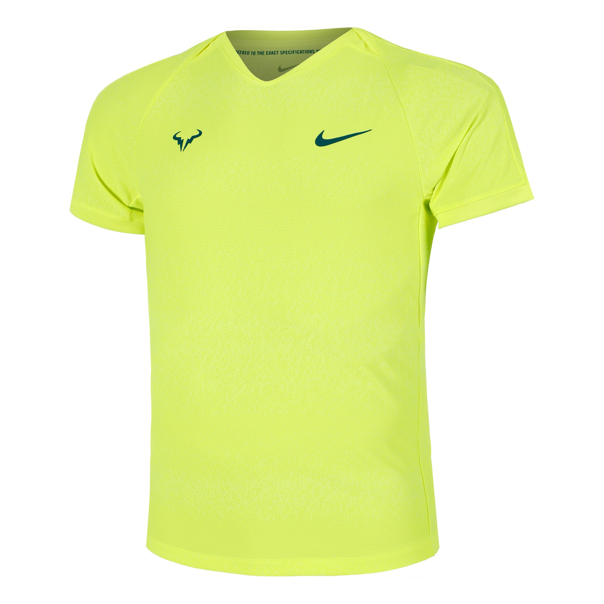 Nike Rafa Court Dri-Fit Advantage T-shirt Herrar - neongul,