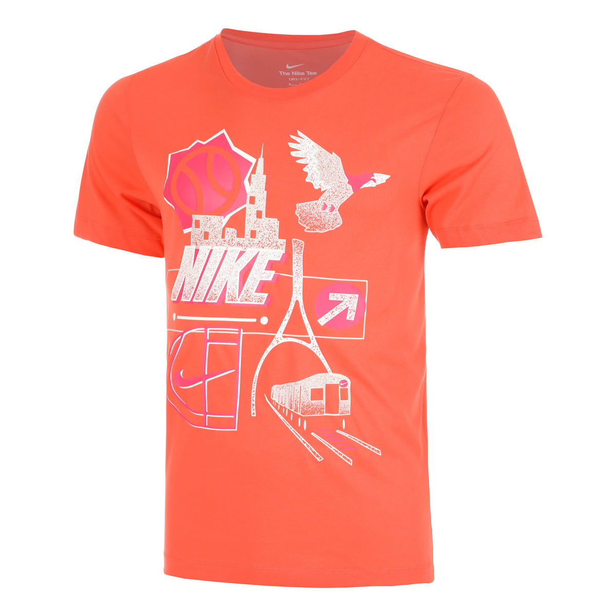 Nike Dri-Fit OC T-shirt Herrar - orange, flerfärgad