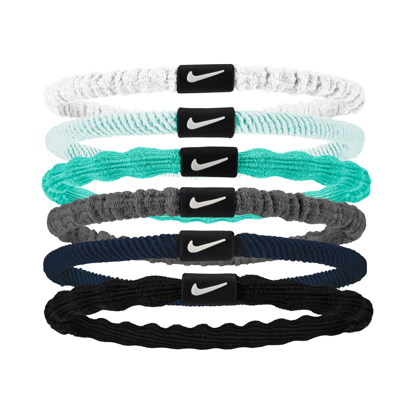 Nike Flex Hair Tie Hårband 6-pack Unisex - flerfärgad, vit