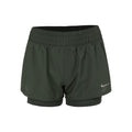 Dri-Fit One Mid Rise 2in1 3in Shorts Damer - grön, silver