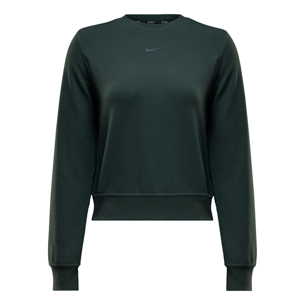 Nike Dri-Fit One Crew Tröja Damer - grön, svart