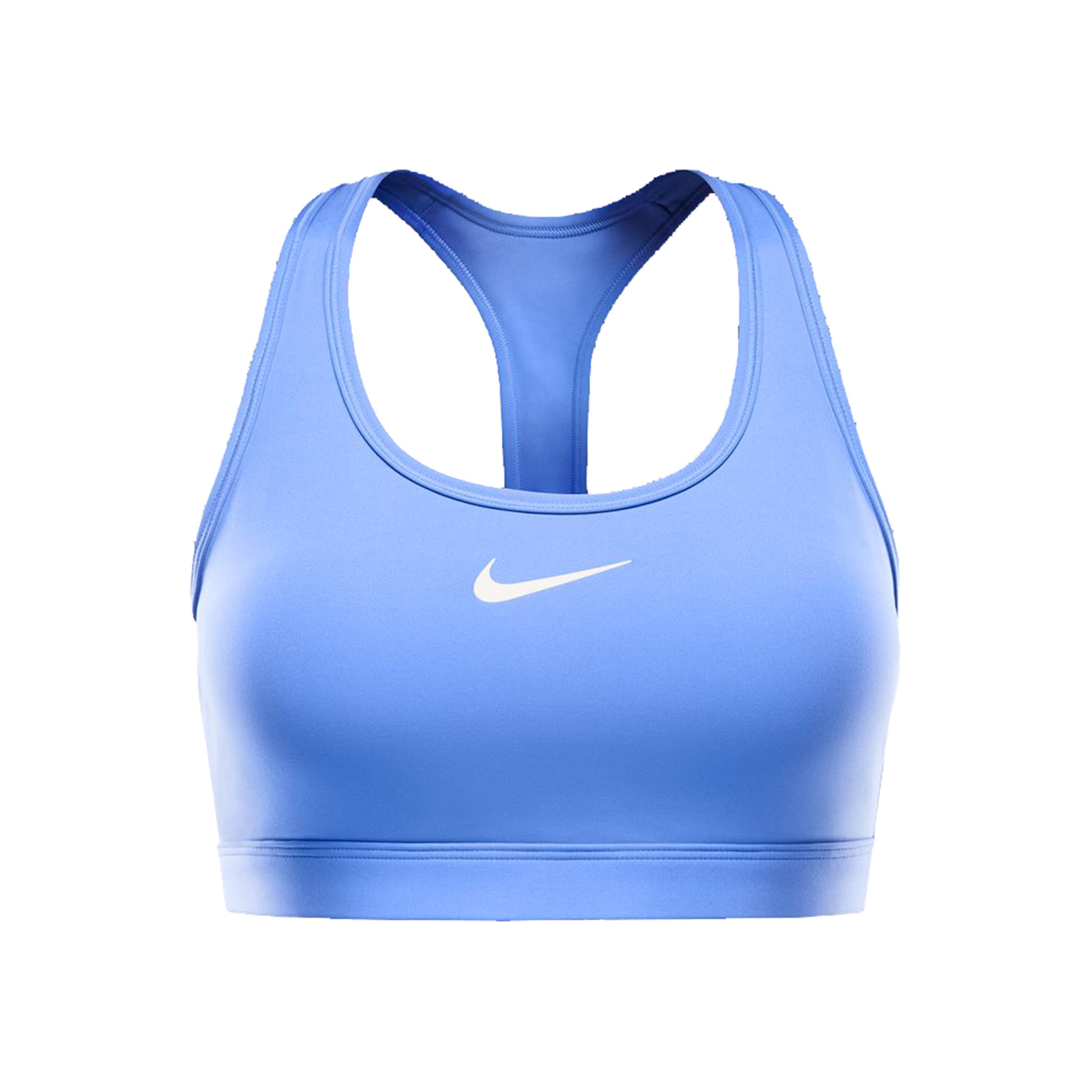 Nike Swoosh Medium Sport-behå Damer - ljusblå, vit