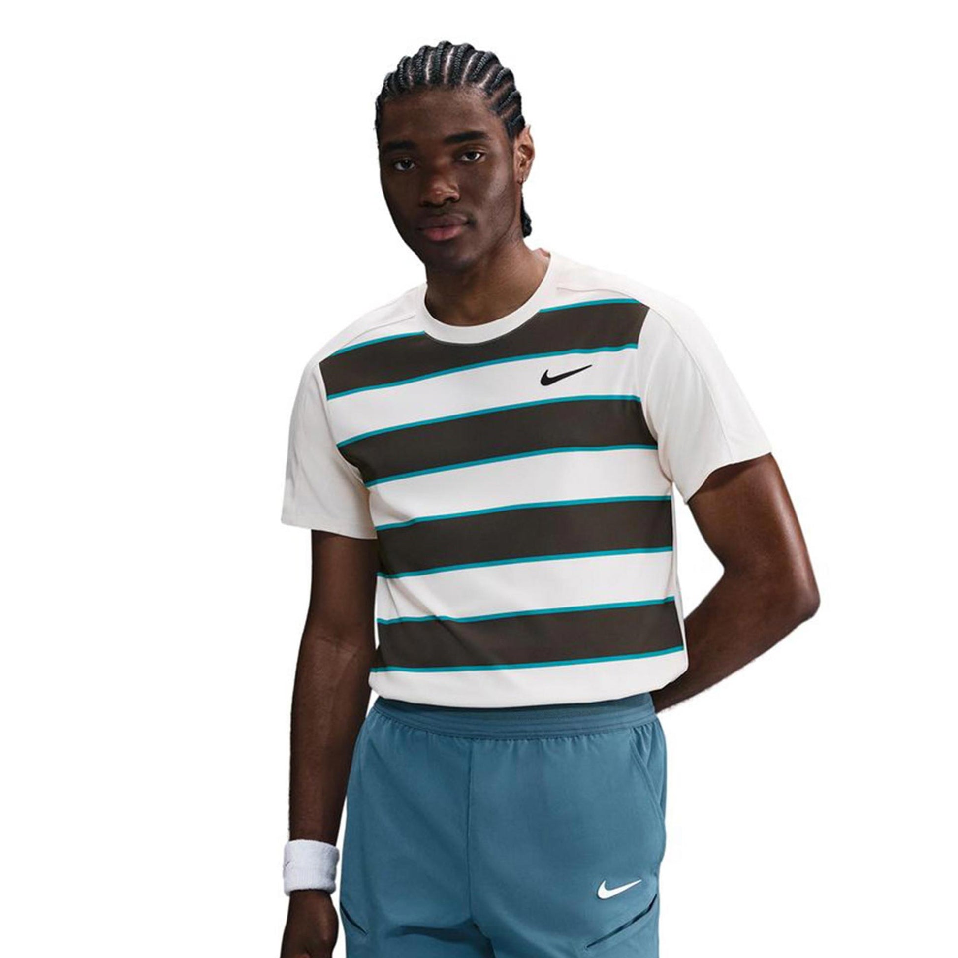 Nike Court Dri-Fit Advantage Slam T-shirt Herrar-Creme,Brun
