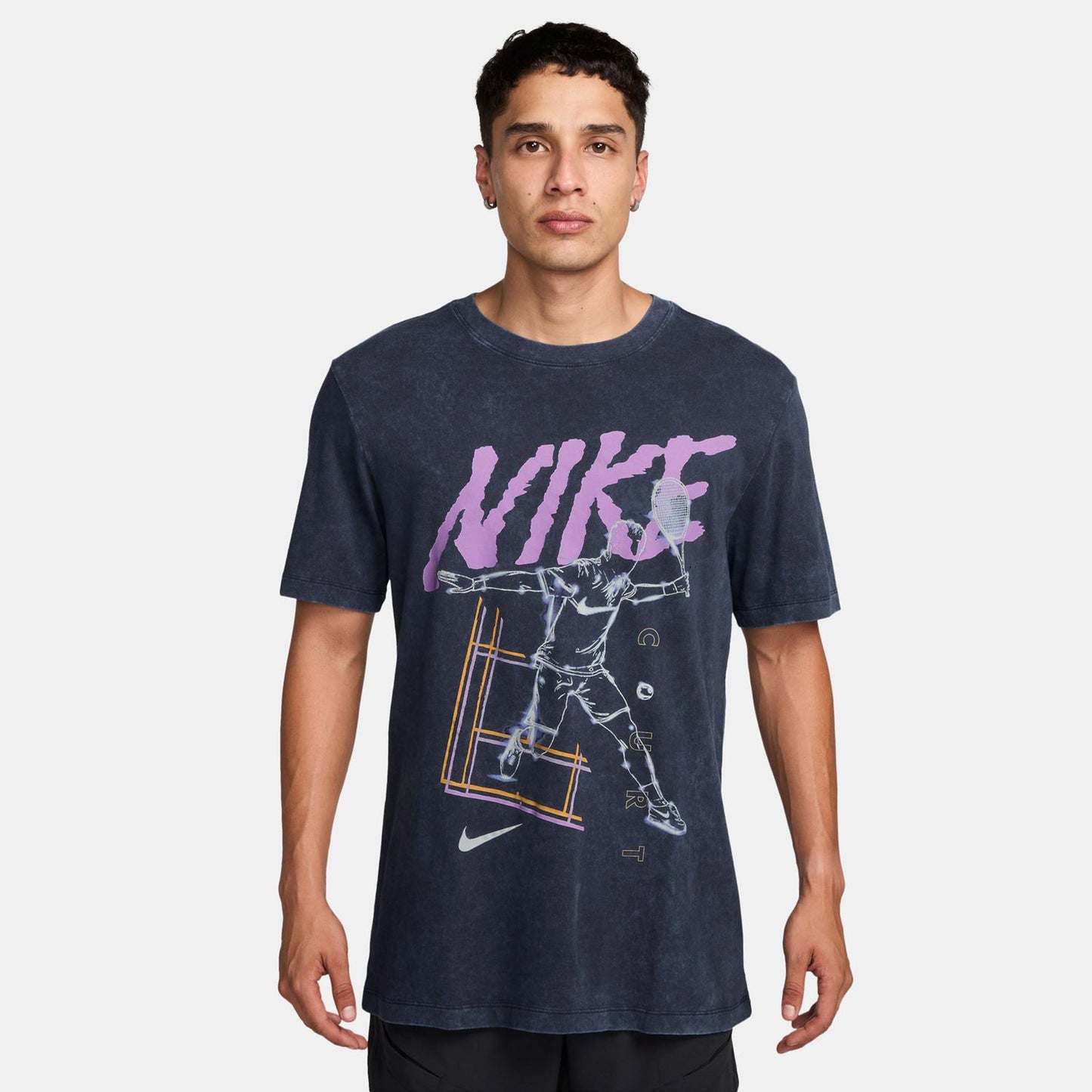 Nike Court T-shirt Herrar-Mörkblå,Syrén