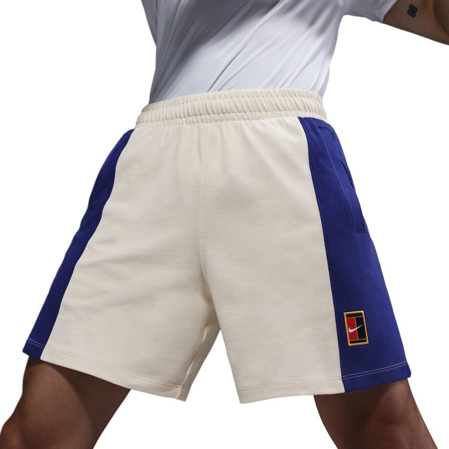 Nike Court Dri-FIT Heritage Shorts Herrar-Creme,Blå