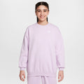 Sportswear Club Fleece Oversized Crew Tröja Flickor-Syrén