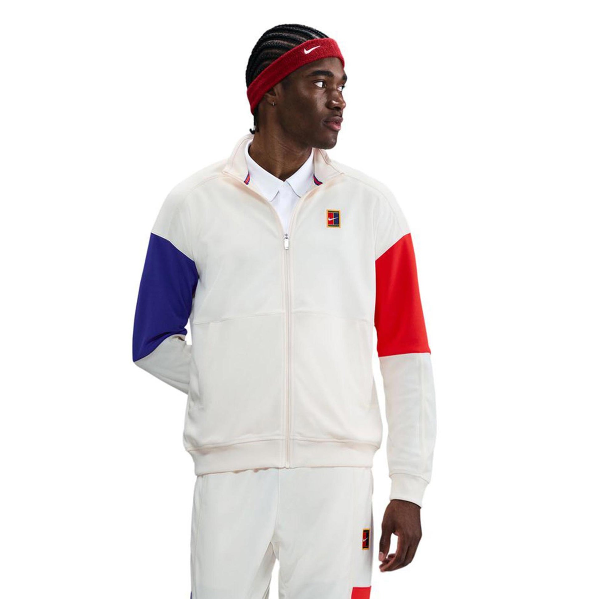Nike Court Heritage Träningsjacka Herrar - creme, flerfärgad