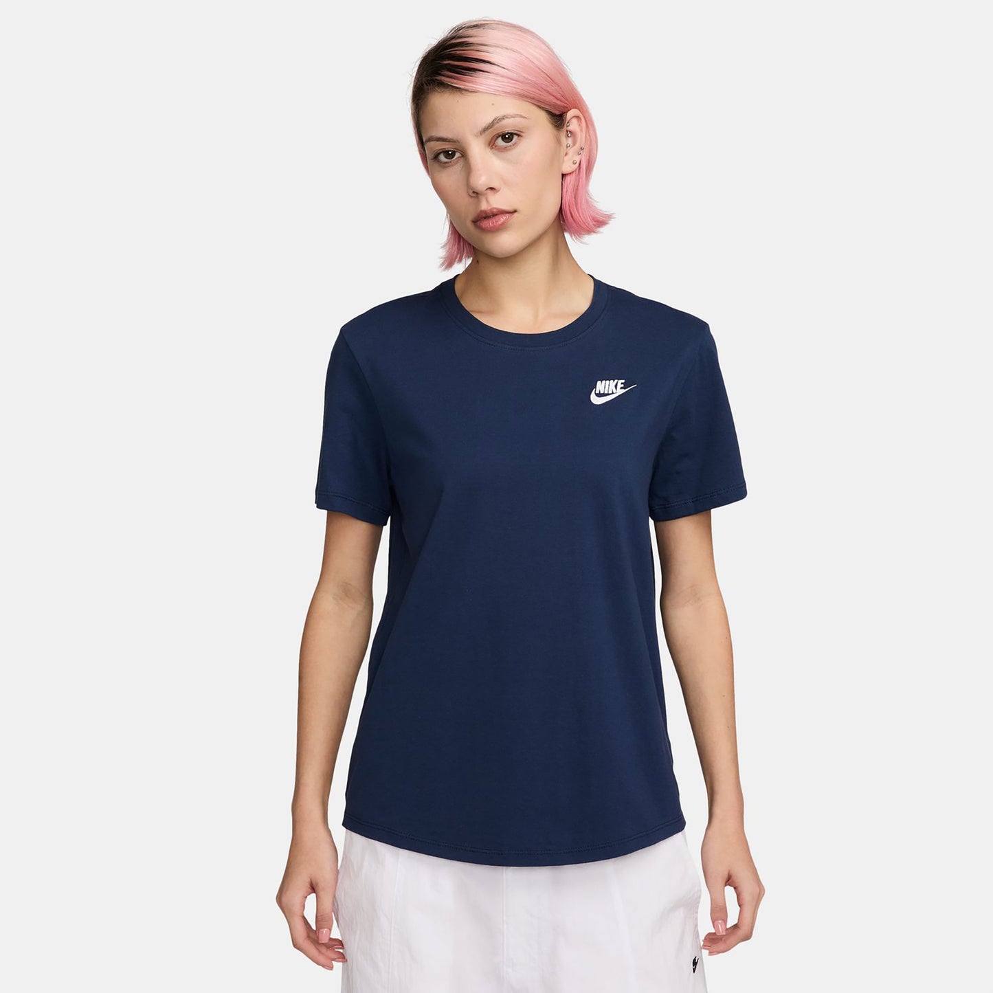 Nike Club T-shirt Damer-Mörkblå