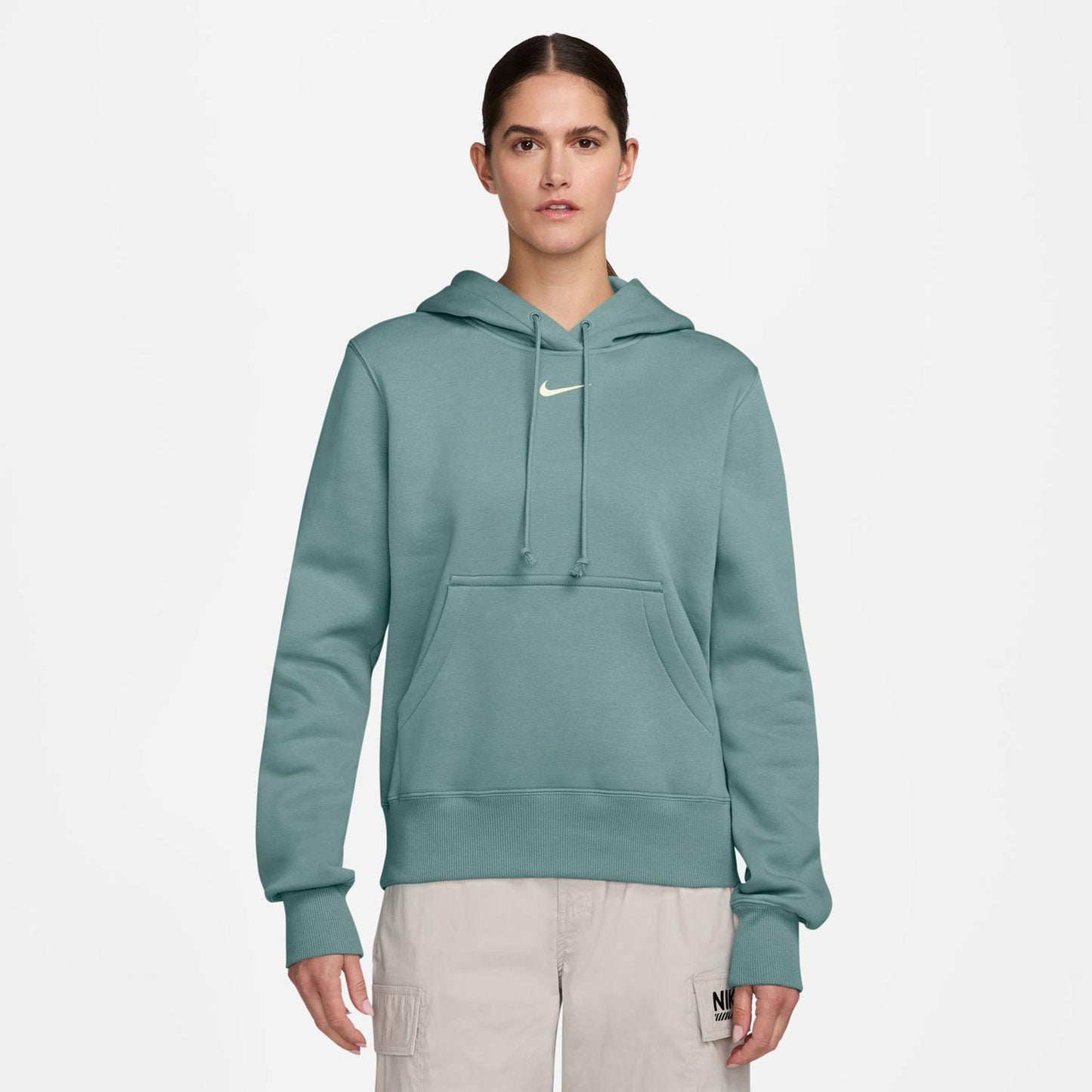 Nike Phoenix Fleece Huvtröja Damer-Visdom